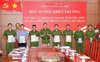 Công an tỉnh Lai Châu: Khen thưởng các đơn vị có thành tích tiêu biểu