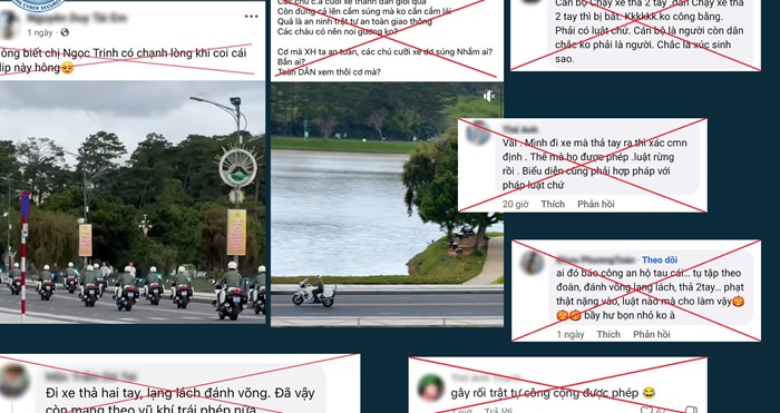 Triệu tập người đăng tin so sánh cảnh sát biểu diễn mô tô với người mẫu Ngọc Trinh- Ảnh 3.