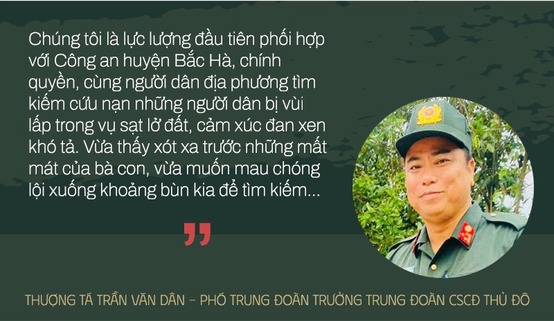 Nặng tình quân dân nơi cơn lũ đi qua