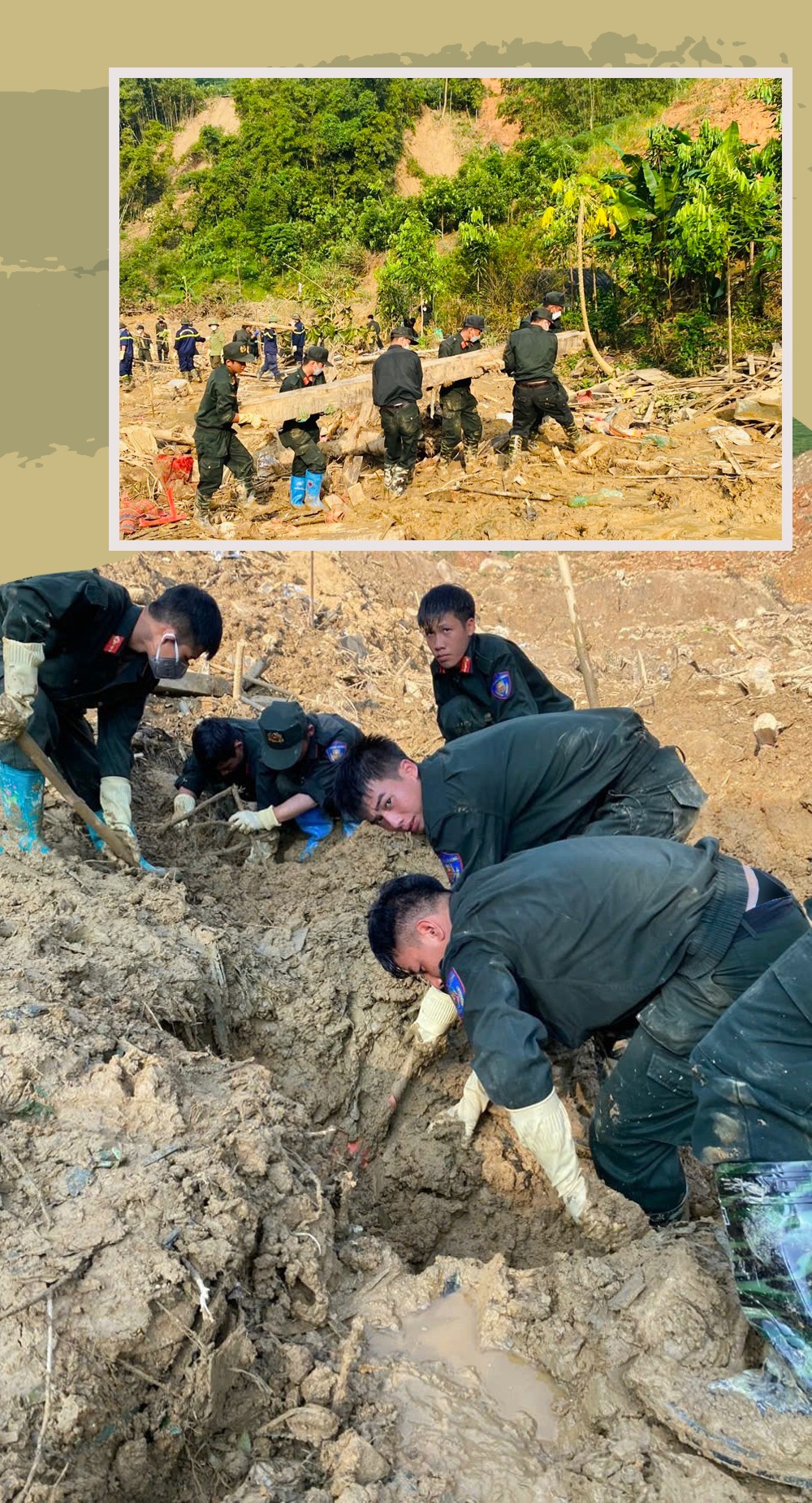 Nặng tình quân dân nơi cơn lũ đi qua