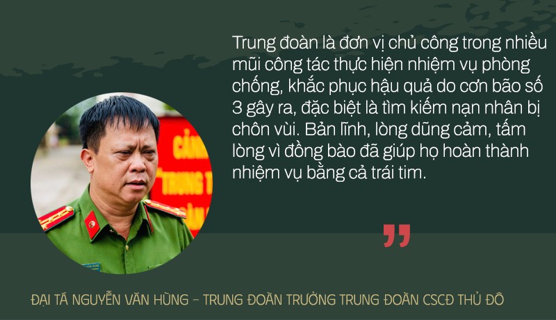 Nặng tình quân dân nơi cơn lũ đi qua