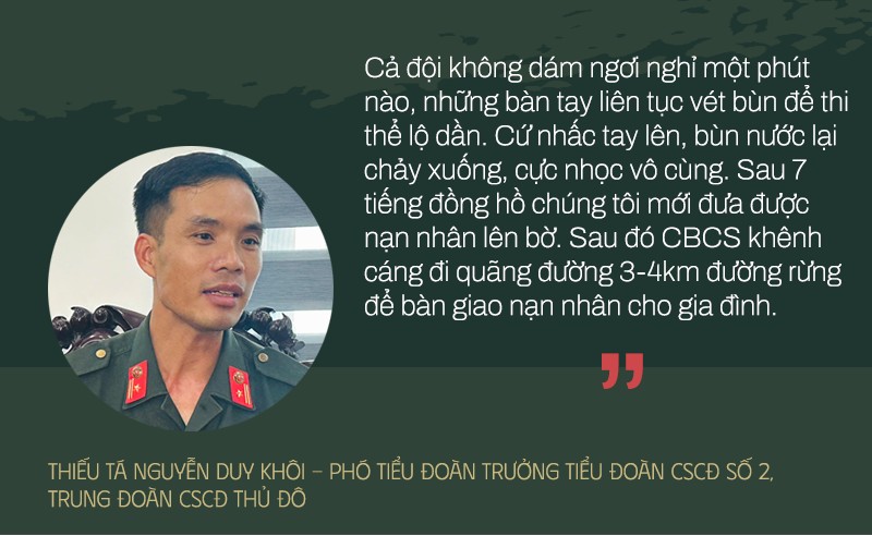 Nặng tình quân dân nơi cơn lũ đi qua