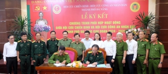 Hội Cựu CAND và Hội Cựu Chiến binh thành phố Đà Nẵng ký kết chương trình phối hợp hoạt động