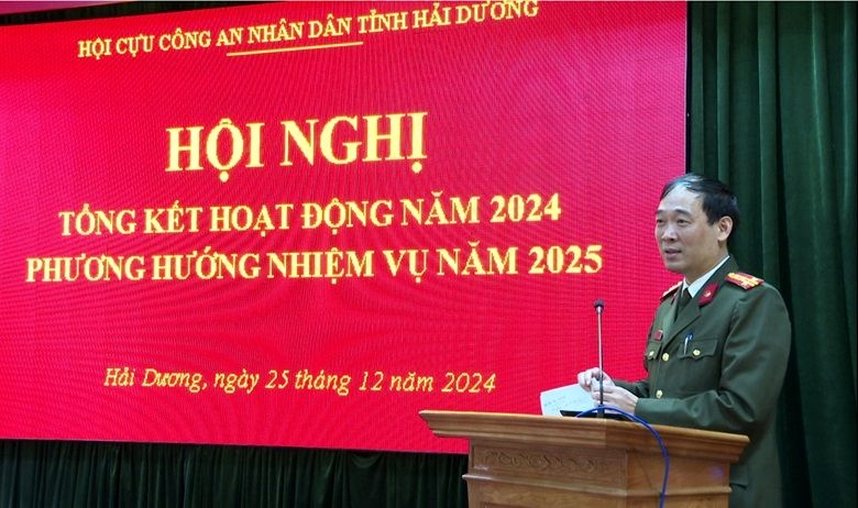 Hội Cựu CAND tỉnh Hải Dương tổng kết công tác năm 2024 và triển khai nhiệm vụ năm 2025