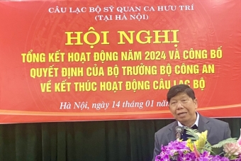 Kết thúc hoạt động Câu lạc bộ sỹ quan hưu trí Bộ Công an tại Hà Nội