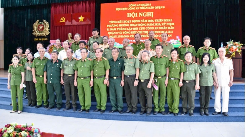 Hội Cựu CAND Quận 8, TP.HCM tổ chức tổng kết hoạt động năm 2024