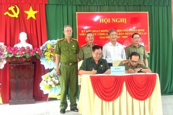 Cần Thơ: Chi hội CAND và Hội CCB phường, xã ký kết xong chương trình phối hợp hoạt động