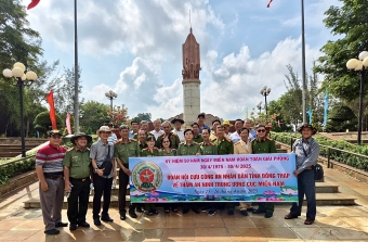 Hội Cựu CAND tỉnh Đồng Tháp tổ chức về nguồn
