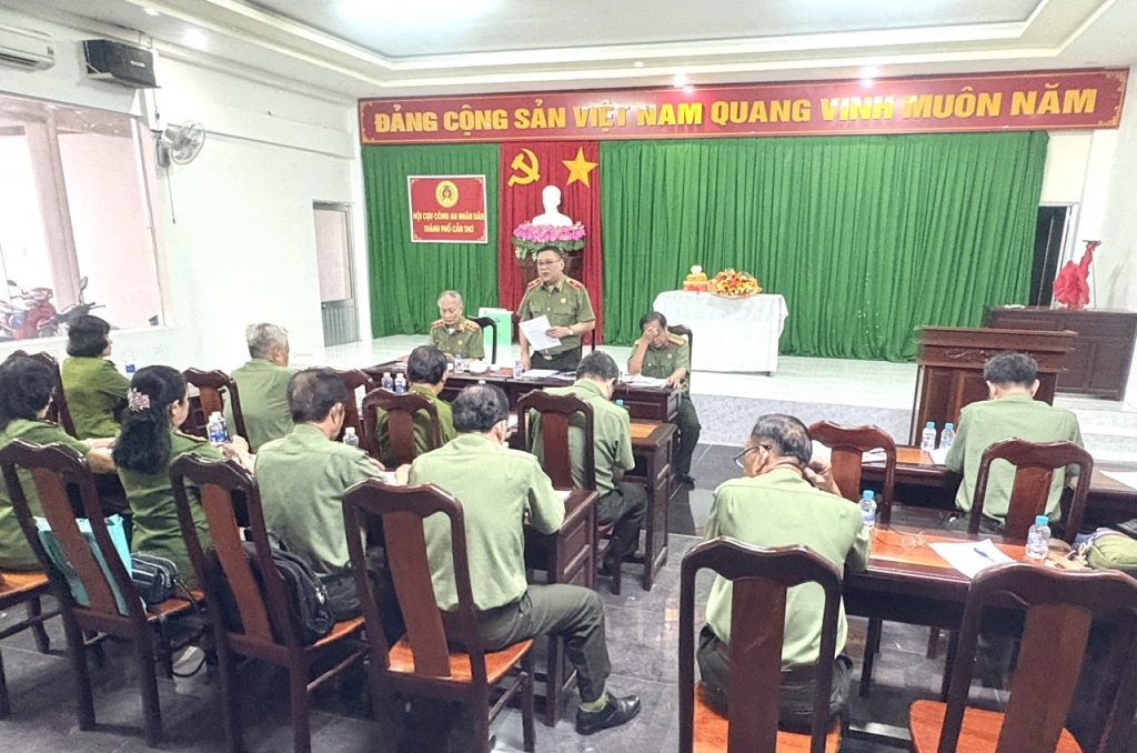 Hội Cựu CAND TP Cần Thơ sơ kết hoạt động tháng 4/2025