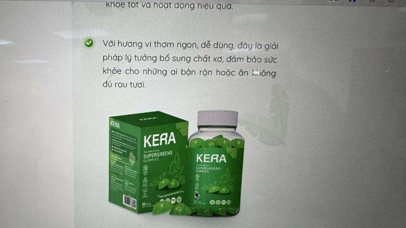 Kẹo Kera chứa chất Sorbitol có hại đến sức khỏe người dùng