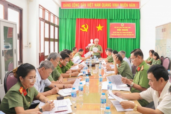 Hội Cựu CAND tỉnh Vĩnh Long sơ kết 6 tháng đầu năm 2025