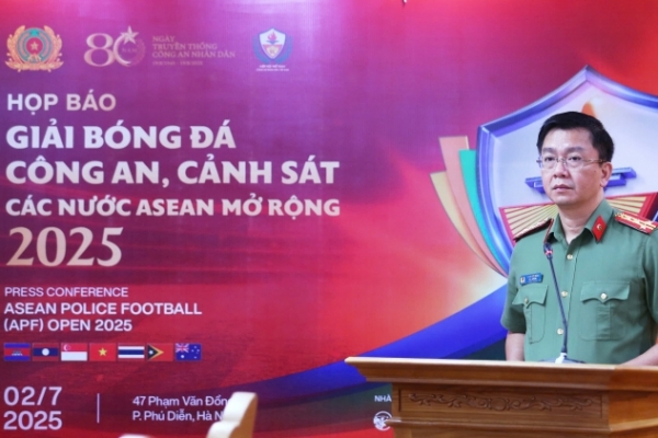 Bảy quốc gia tham dự Giải Bóng đá Công an, Cảnh sát các nước ASEAN mở rộng năm 2025
