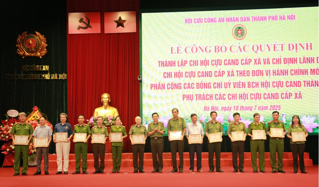 Hội Cựu CAND thành phố Hà Nội: Đơn vị đầu tiên công bố thành lập 126 Chi hội cấp xã