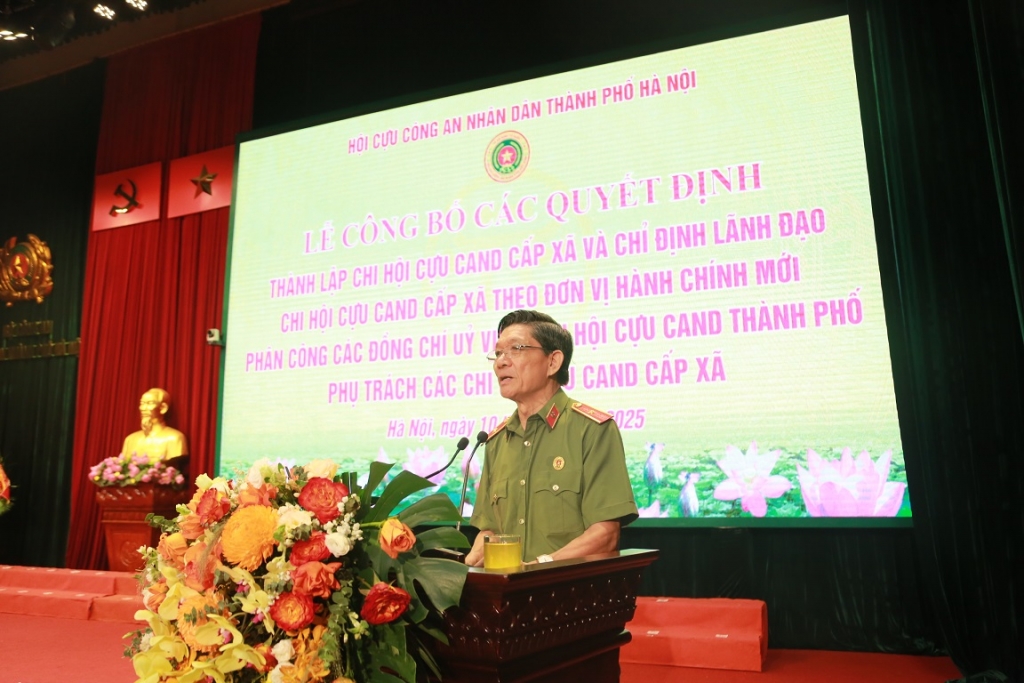 Hội Cựu CAND thành phố Hà Nội: Đơn vị đầu tiên công bố thành lập 126 Chi hội cấp xã