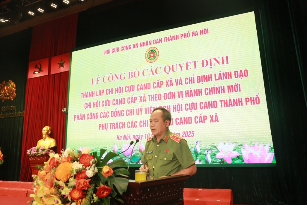 Hội Cựu CAND thành phố Hà Nội: Đơn vị đầu tiên công bố thành lập 126 Chi hội cấp xã