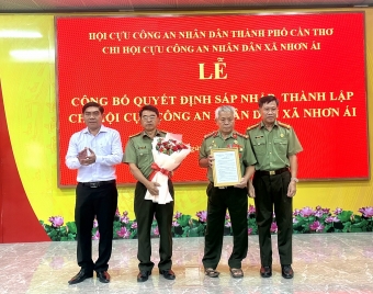 Cần Thơ: Ra mắt Chi hội Cựu CAND xã Nhơn Ái sau sáp nhập địa giới hành chính