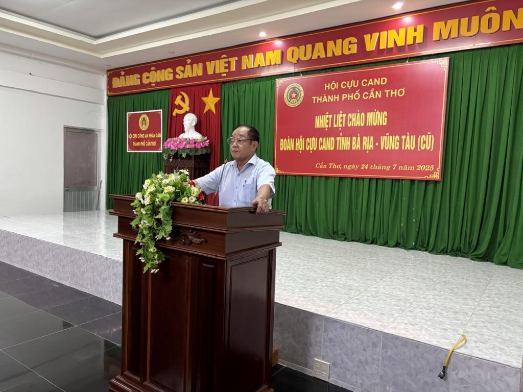 Hội Cựu CAND TP Cần Thơ giao lưu và trao đổi kinh nghiệm công tác với Hội Cựu CAND TP.HCM cụm 2