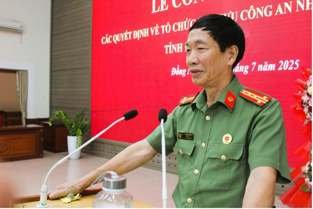 Phường Long Khánh đại diện tổ chức Lễ công bố các quyết định về công tác tổ chức, kiện toàn hệ thống Hội Cựu CAND tỉnh Đồng Nai