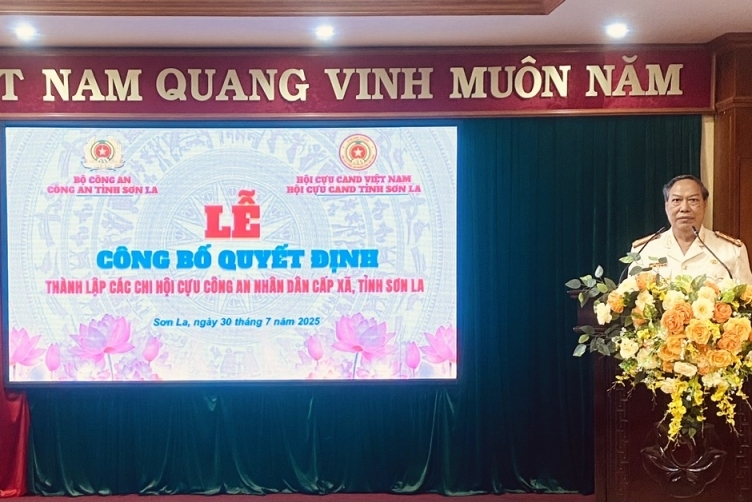 Sơn La: Công bố quyết định thành lập 62 Chi hội Cựu CAND cấp xã