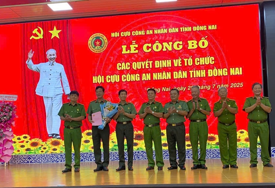 Hội Cựu CAND tỉnh Đồng Nai kiện toàn tổ chức sau sáp nhập đơn vị hành chính mới