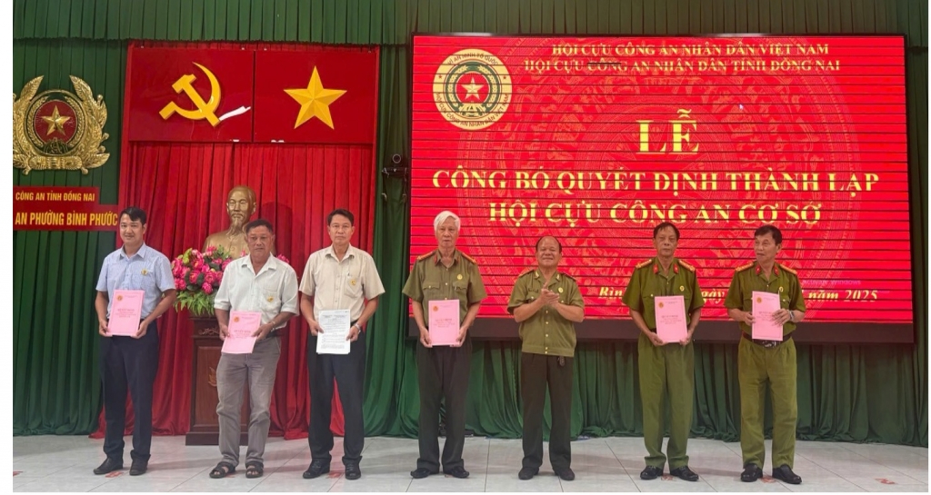 Hội Cựu CAND tỉnh Đồng Nai kiện toàn tổ chức sau sáp nhập đơn vị hành chính mới