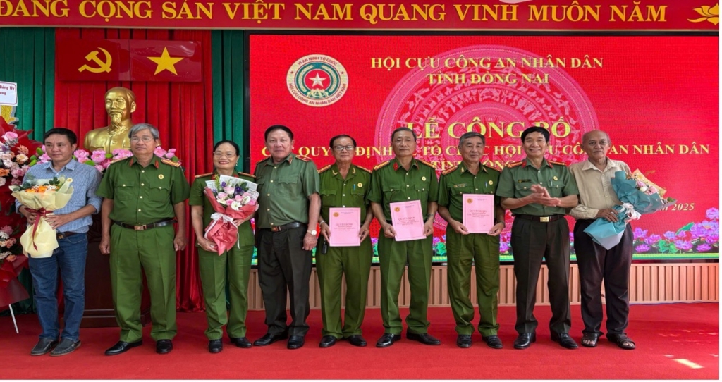 Hội Cựu CAND tỉnh Đồng Nai kiện toàn tổ chức sau sáp nhập đơn vị hành chính mới