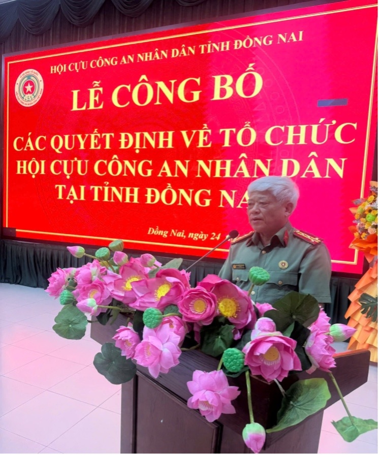 Hội Cựu CAND tỉnh Đồng Nai kiện toàn tổ chức sau sáp nhập đơn vị hành chính mới
