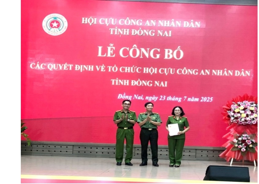 Hội Cựu CAND tỉnh Đồng Nai kiện toàn tổ chức sau sáp nhập đơn vị hành chính mới
