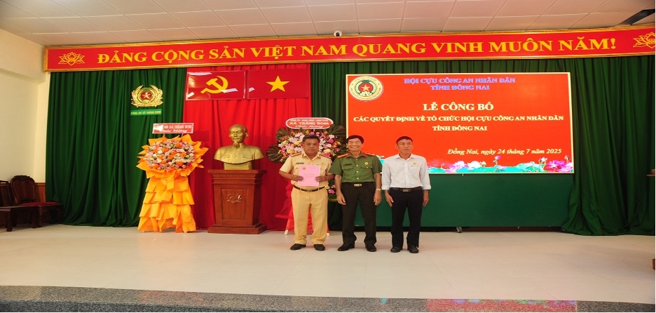 Hội Cựu CAND tỉnh Đồng Nai kiện toàn tổ chức sau sáp nhập đơn vị hành chính mới
