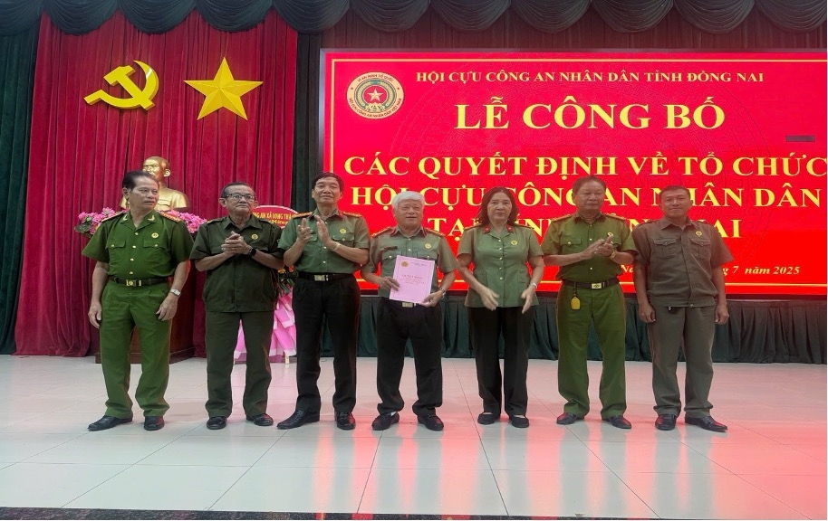Hội Cựu CAND tỉnh Đồng Nai kiện toàn tổ chức sau sáp nhập đơn vị hành chính mới