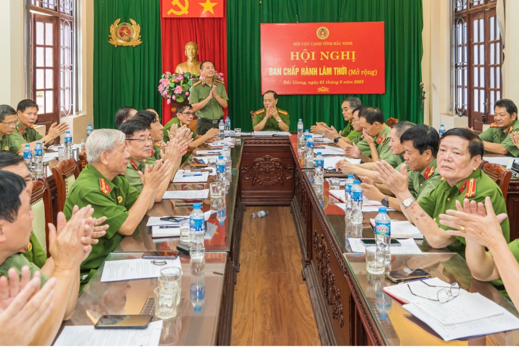 Hợp nhất Hội Cựu CAND tỉnh Bắc Giang và Hội Cựu CAND tỉnh Bắc Ninh (cũ)
