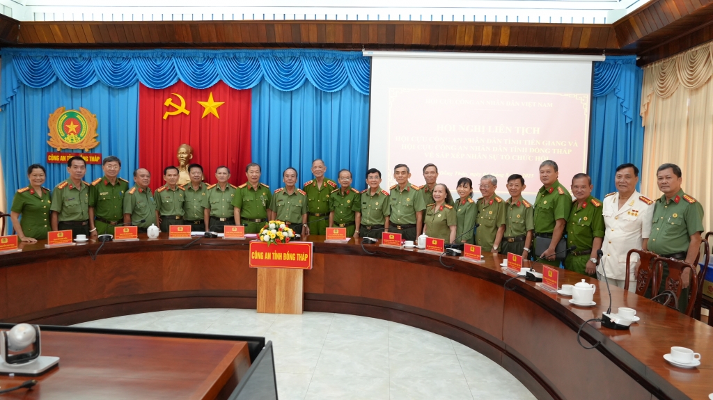 Hội nghị liên tịch về sắp xếp nhân sự sau hợp nhất Hội Cựu Công an nhân dân tỉnh Đồng Tháp