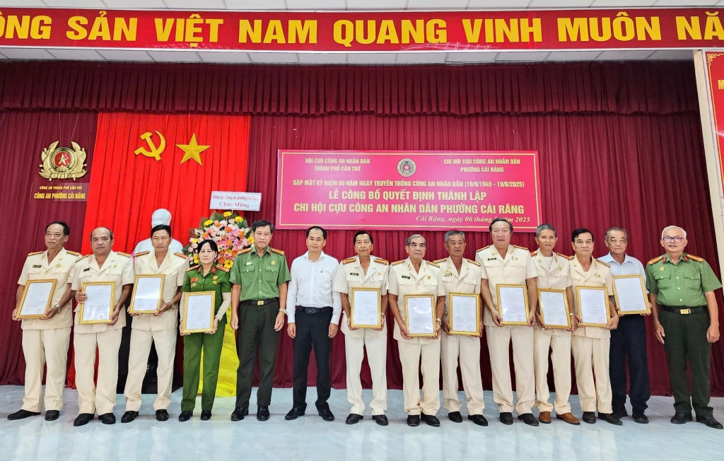 Cần Thơ: Thành lập Chi hội Cựu CAND phường Cái Răng