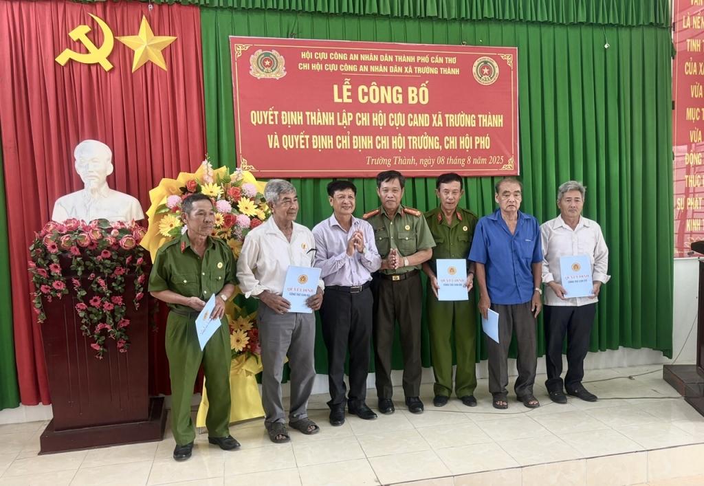 Cần Thơ: Thành lập Chi hội Cựu CAND xã Trường Thành