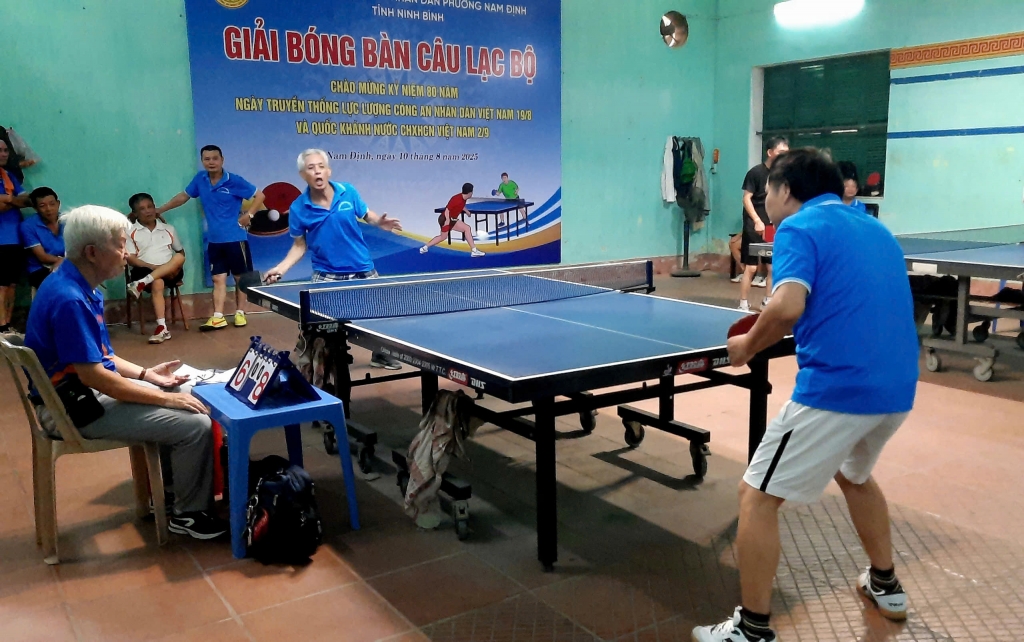 Chi hội CAND phường Nam Định tổ chức giải bóng bàn chào mừng 80 năm Ngày truyền thống CAND Chi hội CAND phường Nam Định tổ chức giải bóng bàn chào mừng 80 năm Ngày truyền thống CAND