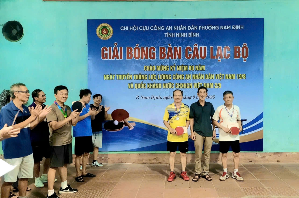 Chi hội CAND phường Nam Định tổ chức giải bóng bàn chào mừng 80 năm Ngày truyền thống CAND Chi hội CAND phường Nam Định tổ chức giải bóng bàn chào mừng 80 năm Ngày truyền thống CAND
