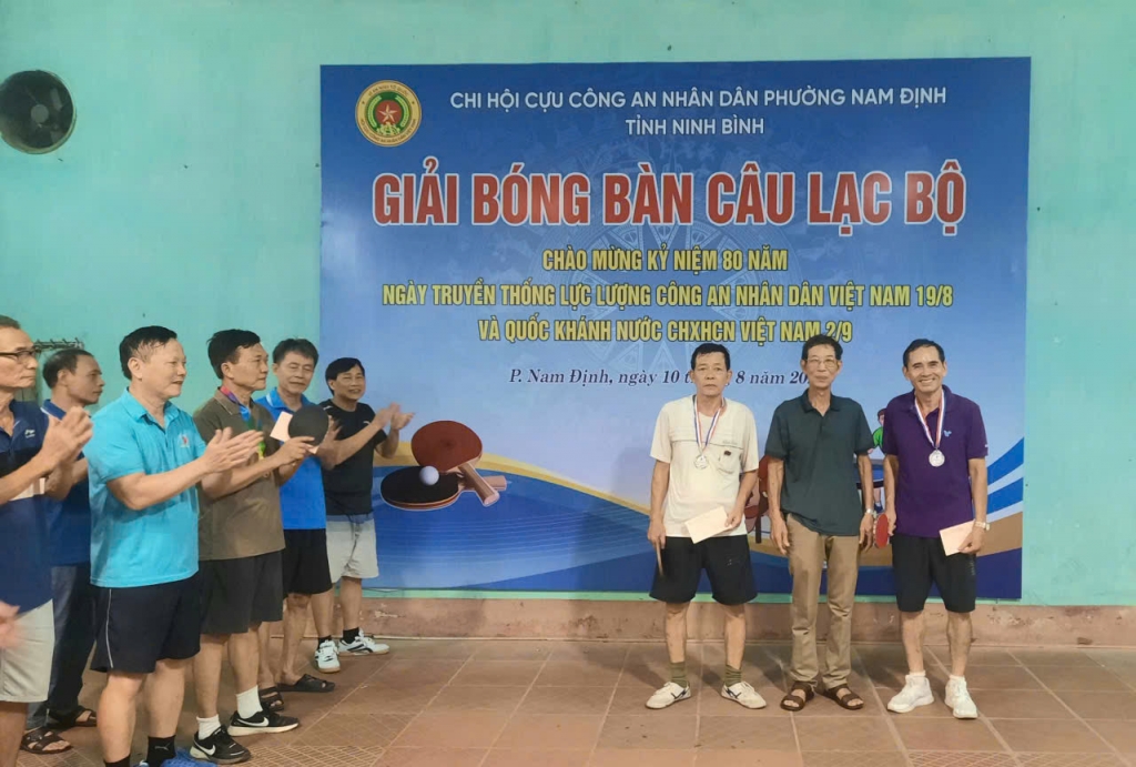 Chi hội CAND phường Nam Định tổ chức giải bóng bàn chào mừng 80 năm Ngày truyền thống CAND Chi hội CAND phường Nam Định tổ chức giải bóng bàn chào mừng 80 năm Ngày truyền thống CAND