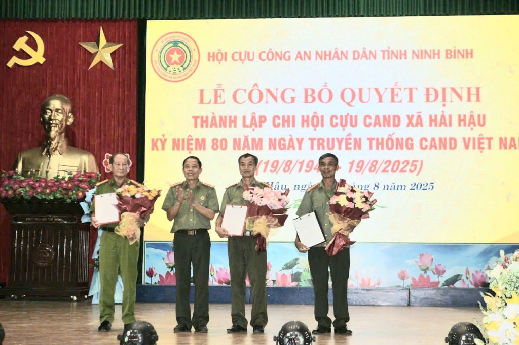 Ninh Bình: Thành lập Chi hội Cựu CAND xã Hải Hậu