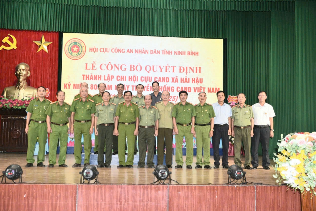 Ninh Bình: Thành lập Chi hội Cựu CAND xã Hải Hậu Ninh Bình: Thành lập Chi hội Cựu CAND xã Hải Hậu