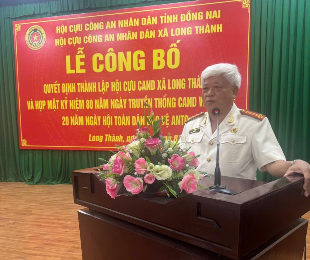 Đồng Nai: Ra mắt Hội Cựu CAND xã Long Thành
