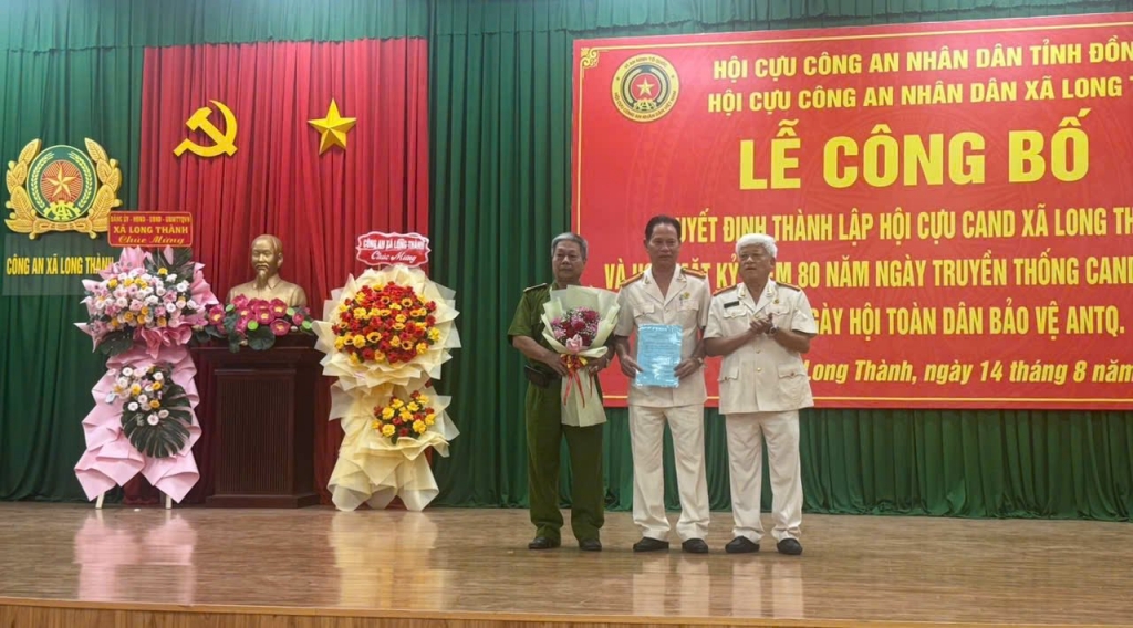 Đồng Nai: Ra mắt Hội Cựu CAND xã Long Thành