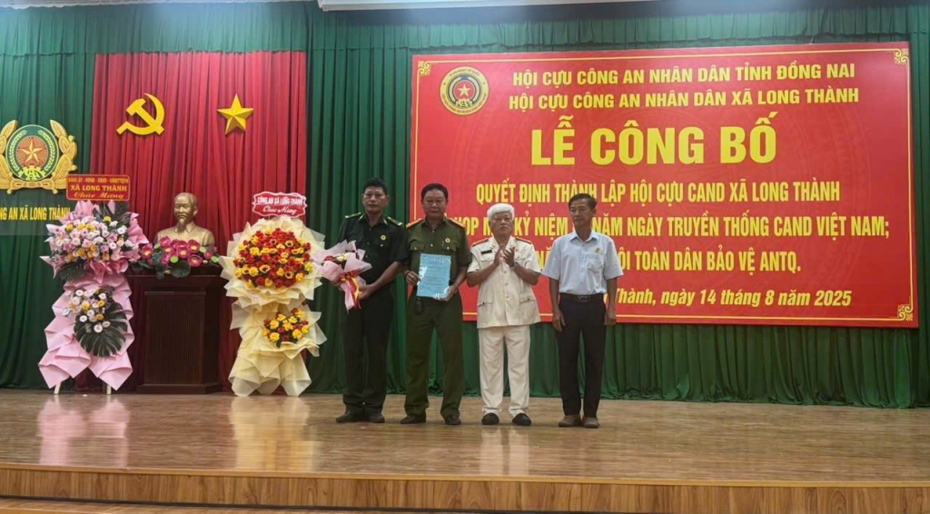 Đồng Nai: Ra mắt Hội Cựu CAND xã Long Thành