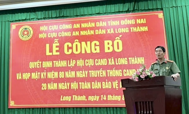 Đồng Nai: Ra mắt Hội Cựu CAND xã Long Thành