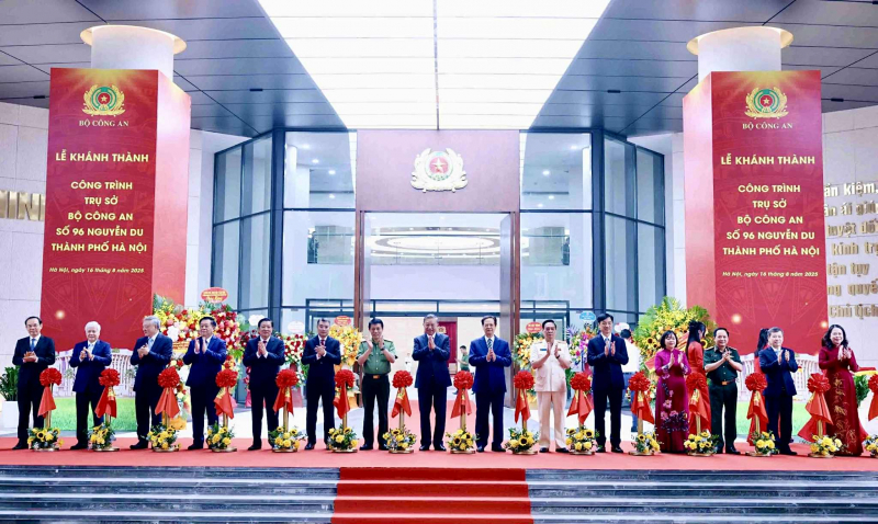 Tổng Bí thư Tô Lâm dự, cắt băng khánh thành Trụ sở Bộ Công an -0