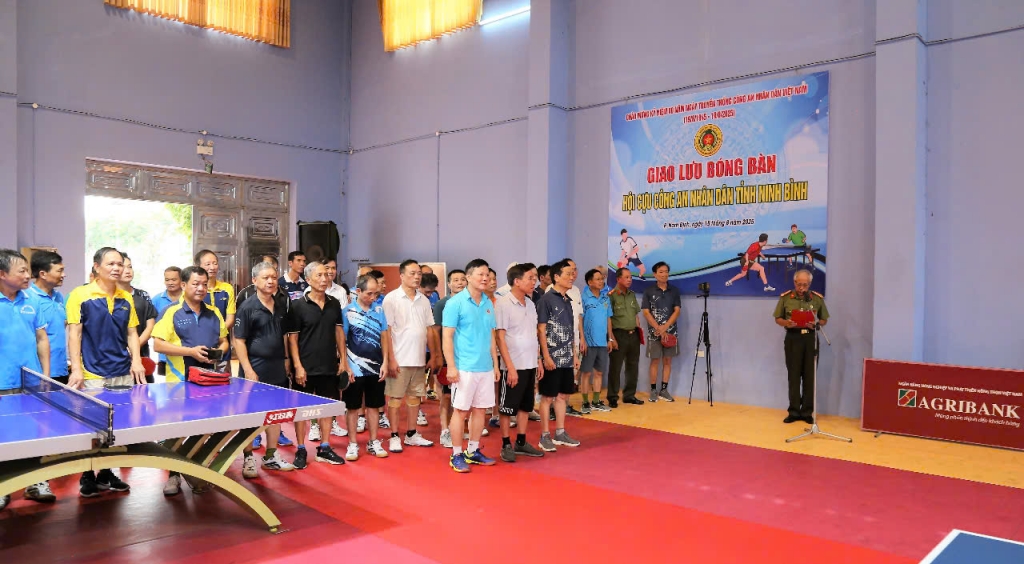 Hội Cựu CAND tỉnh Ninh Bình tổ chức giao lưu bóng bàn Chào mừng kỷ niệm 80 năm Ngày truyền thống CAND Việt Nam Hội Cựu CAND tỉnh Ninh Bình tổ chức giao lưu bóng bàn Chào mừng kỷ niệm 80 năm Ngày truyền thống CAND Việt Nam