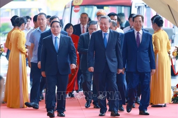 Tổng Bí thư và Thủ tướng dự Lễ khánh thành, khởi công các dự án, công trình chào mừng 80 năm Quốc khánh 2/9