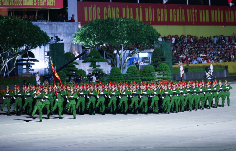 Tổng hợp luyện lần thứ 2 lực lượng diễu binh, diễu hành A80 -1
