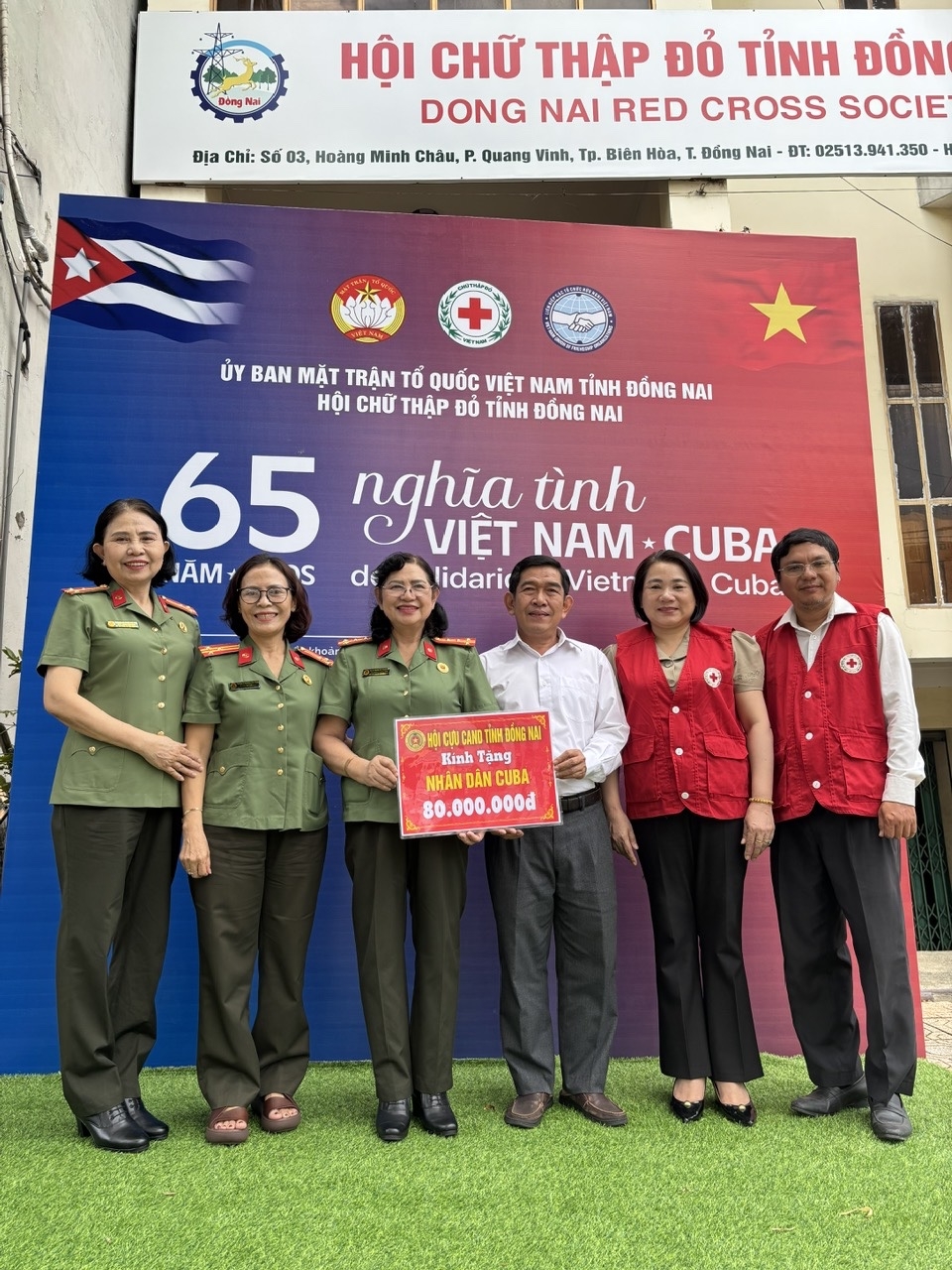 Hội Cựu CAND tỉnh Đồng Nai vận động ủng hộ nhân dân bị thiệt hại do bão số 3 và nhân dân Cuba