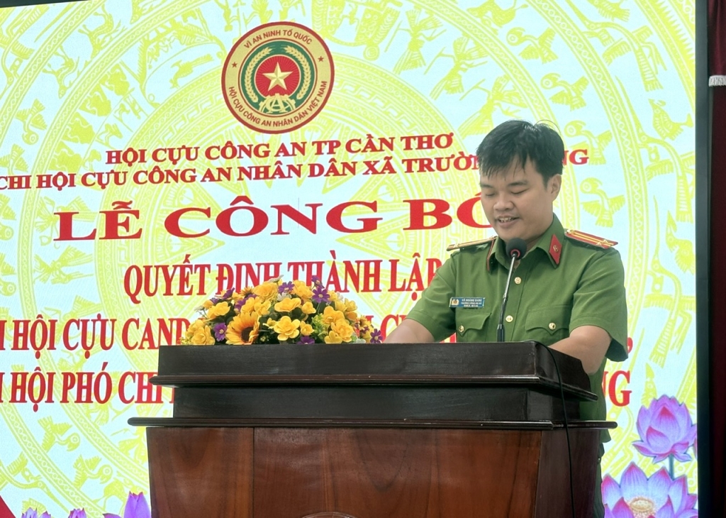 Cần Thơ: Công bố quyết định lập Chi hội Cựu CAND xã Trường Long Cần Thơ: Công bố quyết định lập Chi hội Cựu CAND xã Trường Long