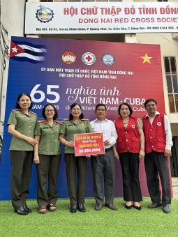 Hội Cựu CAND tỉnh Đồng Nai vận động ủng hộ nhân dân bị thiệt hại do bão số 3 và nhân dân Cuba